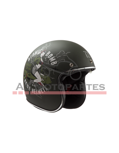 Casco 721 Atomic Bom. Verde Army Mate ( L ) Hawk