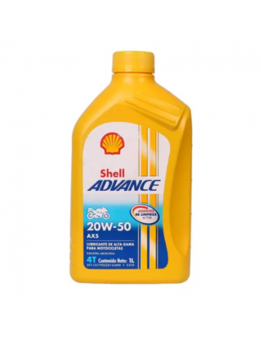 Aceite Shell 20w50 Ax5 Mineral Amarillo