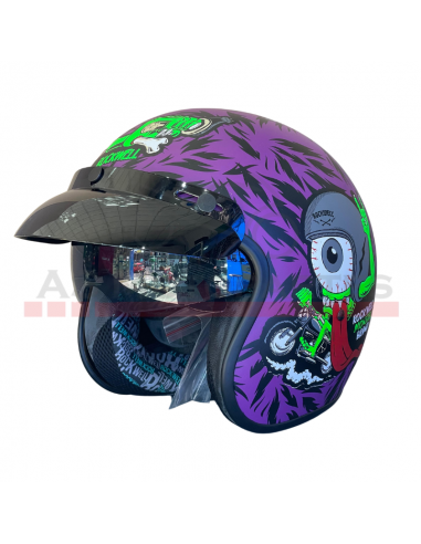 Casco Abierto Rockwell (l)  921 Viole/negro Mate