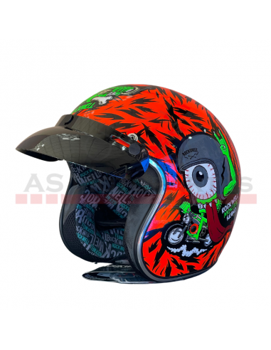 Casco Abierto Rockwell (l) 921 Negro/naranja Brillante