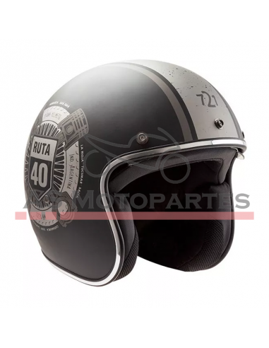 Casco 721 Ruta 40 Negro Mate L Hawk