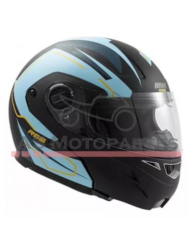 Casco Vector Resist. Negro/celeste Mate Edic.limit( M ) Hawk