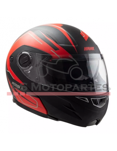 Casco Vector Resistance Negro/rojo Mate M Hawk